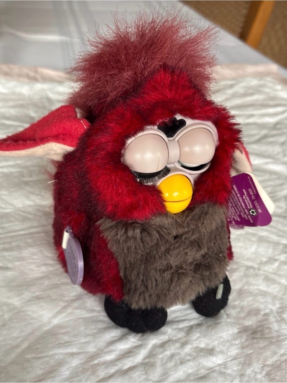 Red Wolf Fuby w/ Blue Eyes With Tags 1999